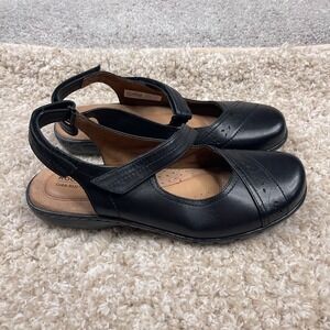 Rockport Cobb Hill Sandals Womens 9 N Black Leather Penfield Sling‎ Mary Jane